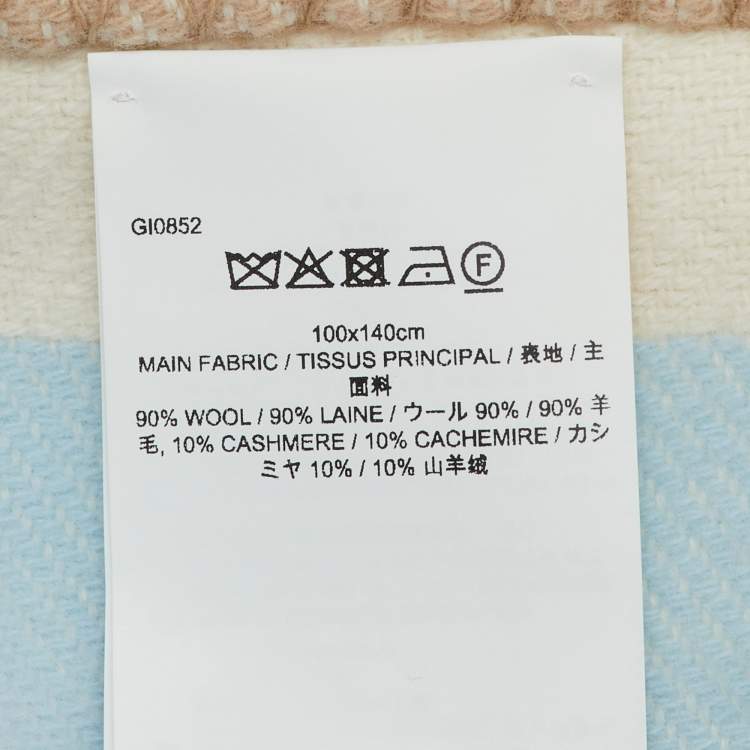 Pre Owned Louis Vuitton Multicolor Meli-Melo Plaid Wool Blanket 