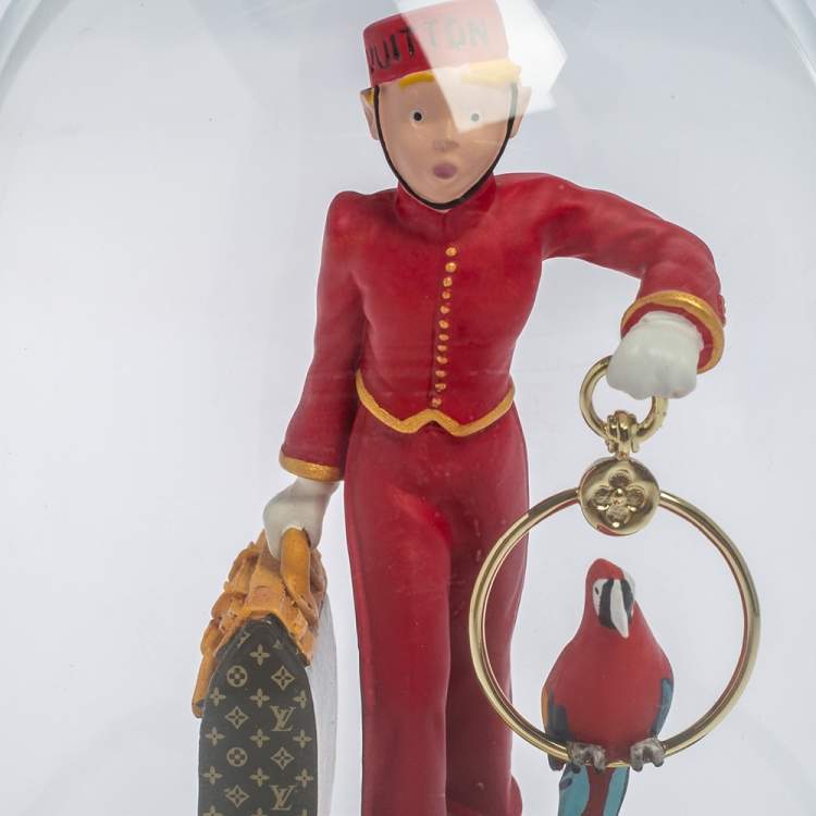 Pre Owned Louis Vuitton Porter Bell Boy Snow Globe