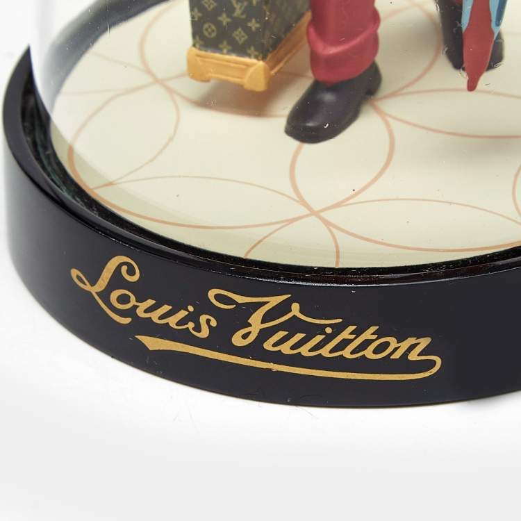 Pre Owned Louis Vuitton Glass Porter Bell Boy Snow Globe