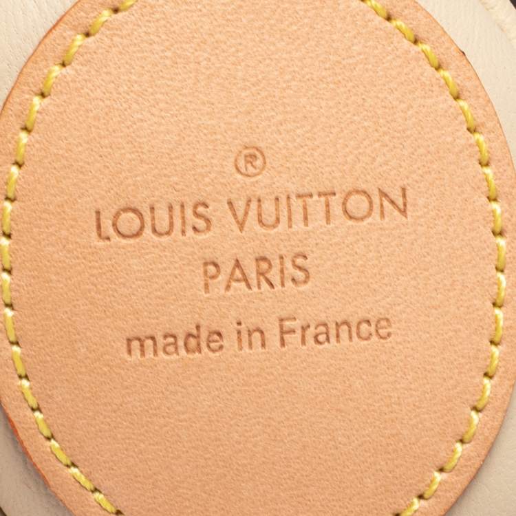 Pre Owned Louis Vuitton Beige/White Leather and Monogram Canvas Doudou Lewis Toy