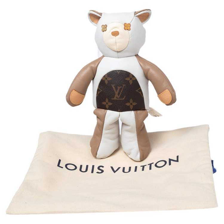 Pre Owned Louis Vuitton Monogram Leather Dou Dou Louis Bear