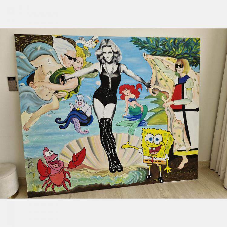 Pre Owned Spring of Madonna, by Luca Valentini, Italy, 2018 (170 x 200)