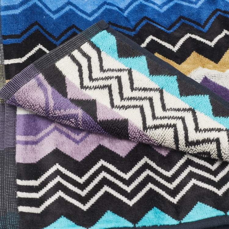 Pre Owned Missoni Home Miulticolor Cotton Giacomo 6 PC Face Towel Set