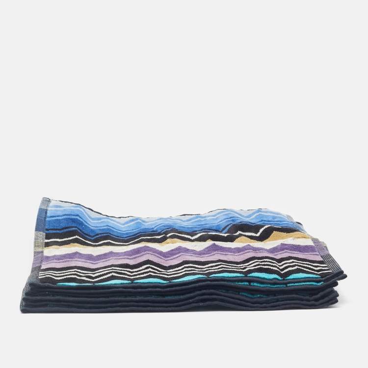 Pre Owned Missoni Home Miulticolor Cotton Giacomo 6 PC Face Towel Set
