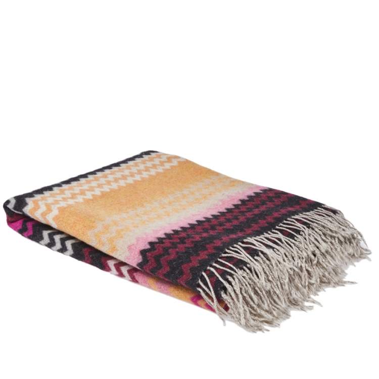 Missoni Home Multicolor Wool Blend Humbert Chevron Throw Missoni Home Tlc