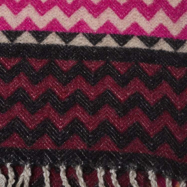 Pre Owned Missoni Home Multicolor Wool Blend Humbert Chevron Throw