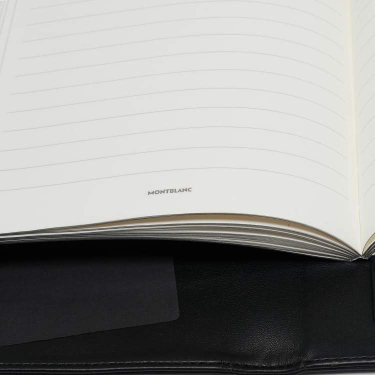 Pre Owned Montblanc Black Leather Urban Spirit Augmented Paper Set