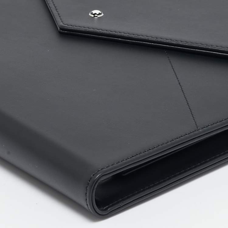 Pre Owned Montblanc Black Leather Urban Spirit Augmented Paper Set