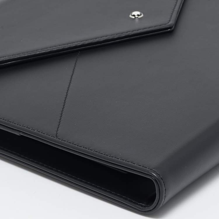Pre Owned Montblanc Black Leather Urban Spirit Augmented Paper Set