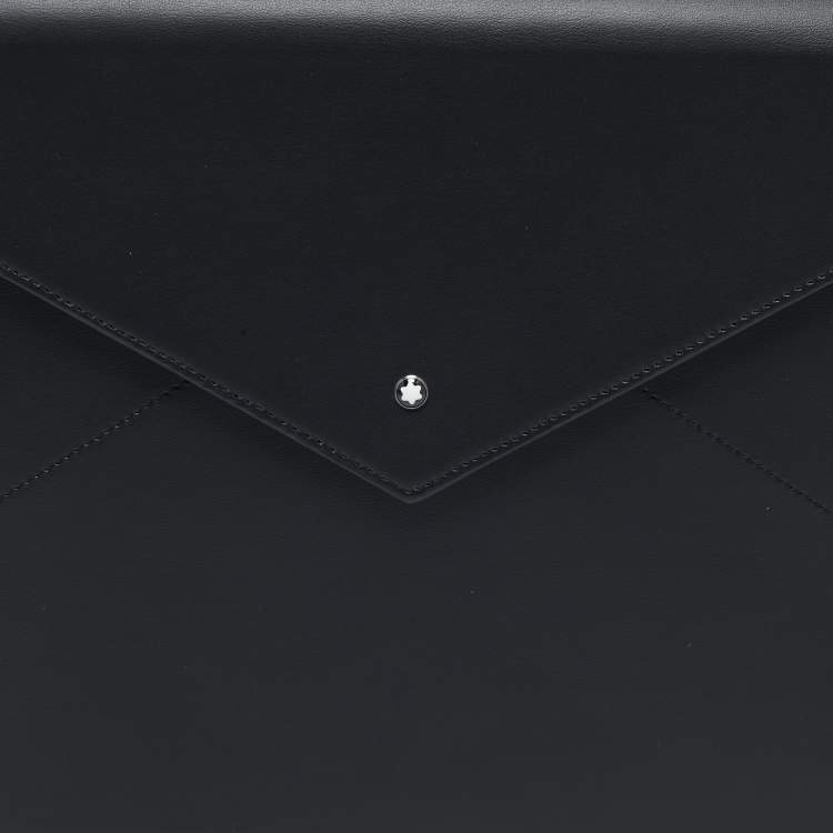 Pre Owned Montblanc Black Leather Urban Spirit Augmented Paper Set