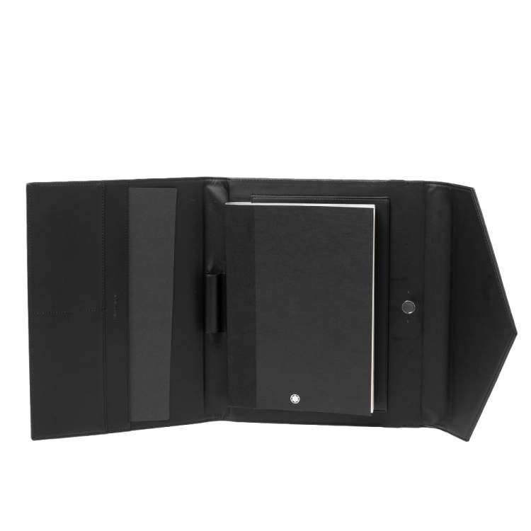 Pre Owned Montblanc Black Leather Augmented Paper Set