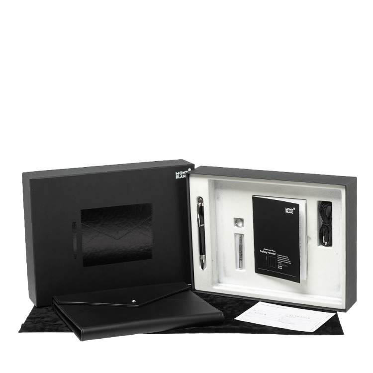 Pre Owned Montblanc Black Leather Augmented Paper Set