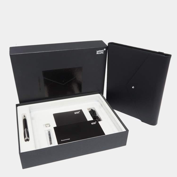 Pre Owned Montblanc Black Leather Augmented Paper Set