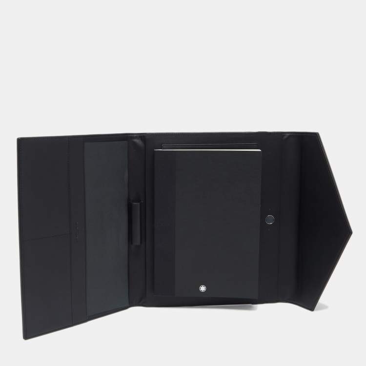 Pre Owned Montblanc Black Leather Augmented Paper Set