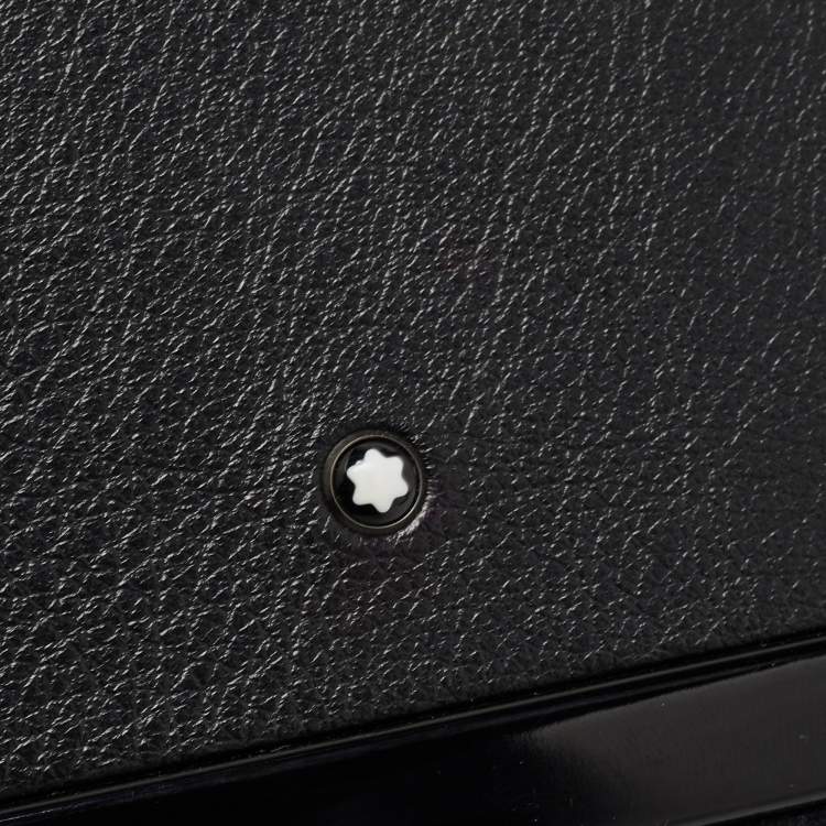 Pre Owned Montblanc Black Leather and Wood Letter Rack