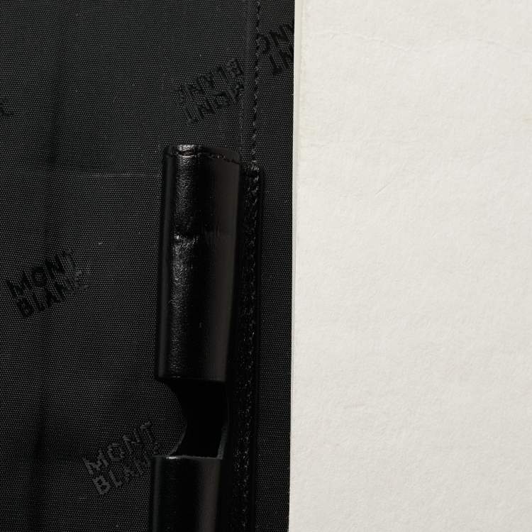 Pre Owned Montblanc Black Leather Large Meisterstuck Notebook Holder