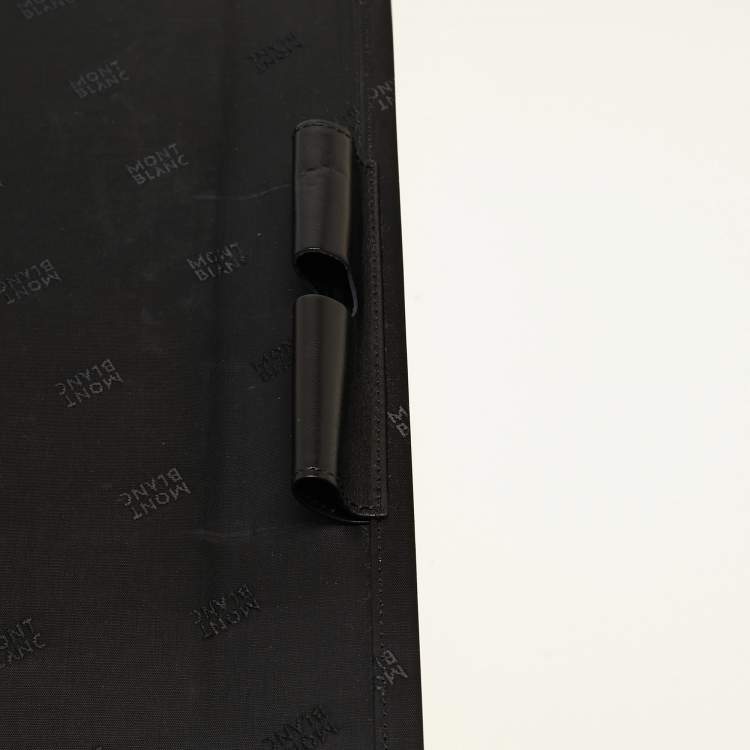 Pre Owned Montblanc Black Leather Large Meisterstuck Notebook Holder