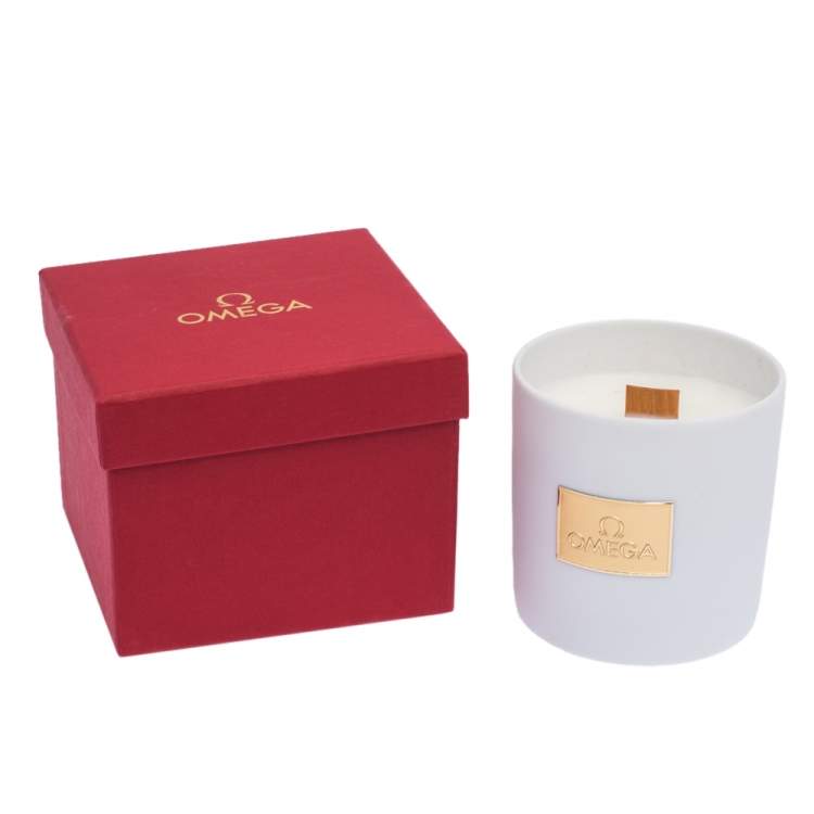 Pre Owned Omega White Scented Candle