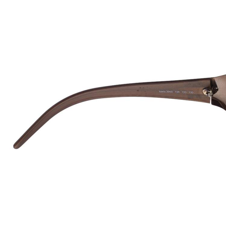 Pre Owned Roberto Cavalli Gold/Brown Gradient Icario Shield Unisex Sunglasses