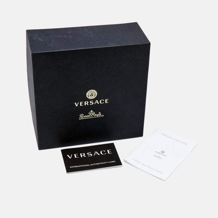 Pre Owned Rosenthal Meets Versace Medusa Garland Tea Cup with Saucer