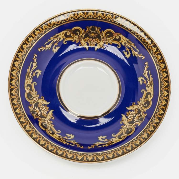 Pre Owned Rosenthal Meets Versace Medusa Espresso Cup & Saucer Set