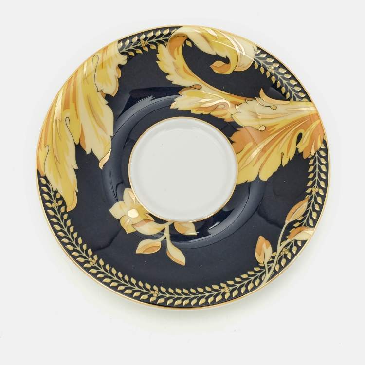 Pre Owned Rosenthal Meets Versace Ikarus Vanity Espresso Cup & Saucer