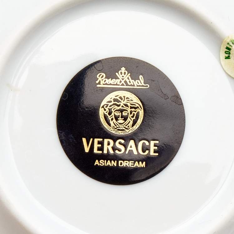 Pre Owned Rosenthal Meets Versace Asian Dream Expresso Cup & Saucer 
