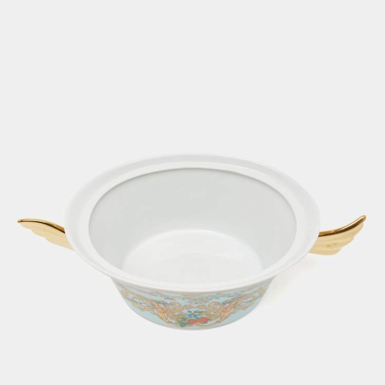 Pre Owned Rosenthal Meets Versace Ikarus Le jardin de Versace Covered Vegetable Bowl
