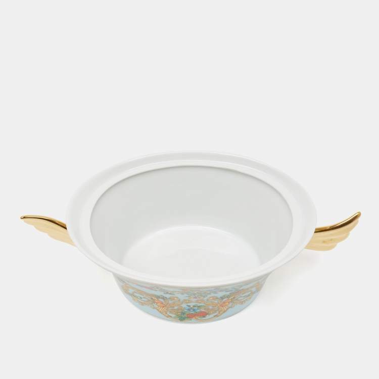 Pre Owned Rosenthal Meets Versace Ikarus Le jardin de Versace Covered Vegetable Bowl