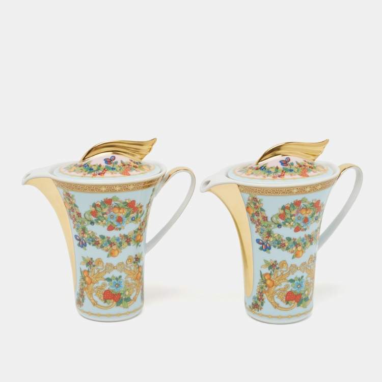 Pre Owned Rosenthal Meets Versace Le jardin de Versace Creamer Set of 2