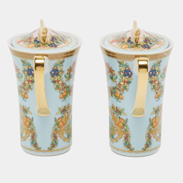 Pre Owned Rosenthal Meets Versace Le jardin de Versace Creamer Set of 2