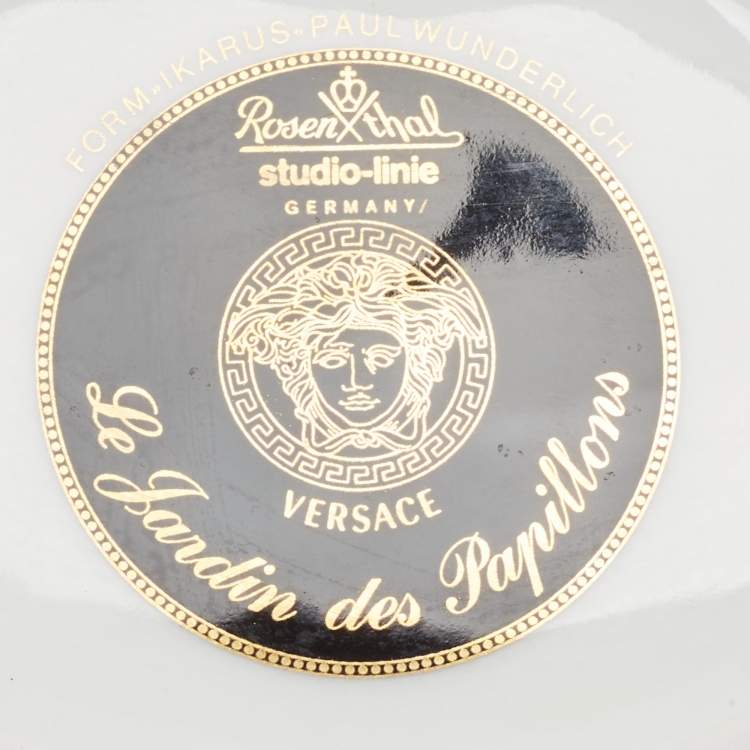 Pre Owned Rosenthal Meets Versace Le jardin de Versace Sauce Boat with Saucer