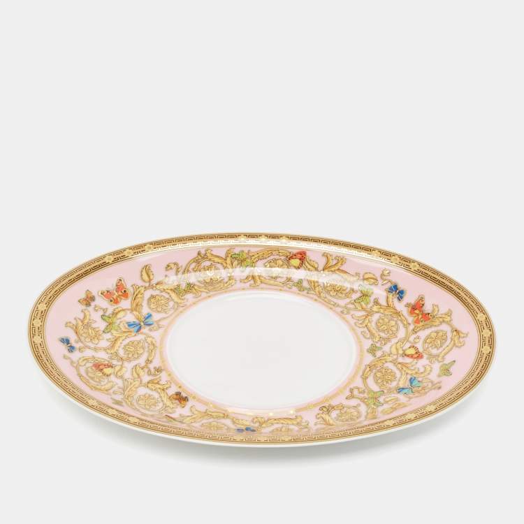 Pre Owned Rosenthal Meets Versace Le jardin de Versace Sauce Boat with Saucer