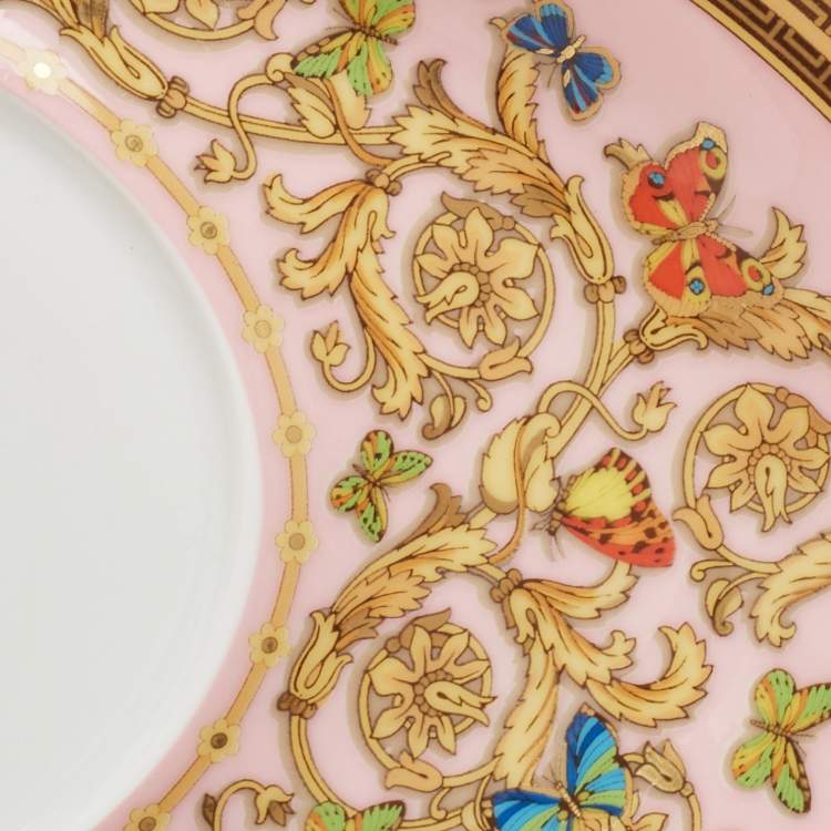 Pre Owned Rosenthal Meets Versace Le jardin de Versace Sauce Boat with Saucer