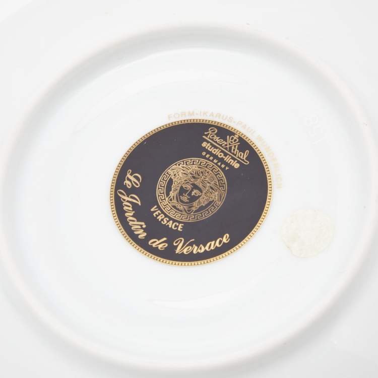Pre Owned Rosenthal Meets Versace Le jardin de Versace Coffee Cup with Saucer Set of 6