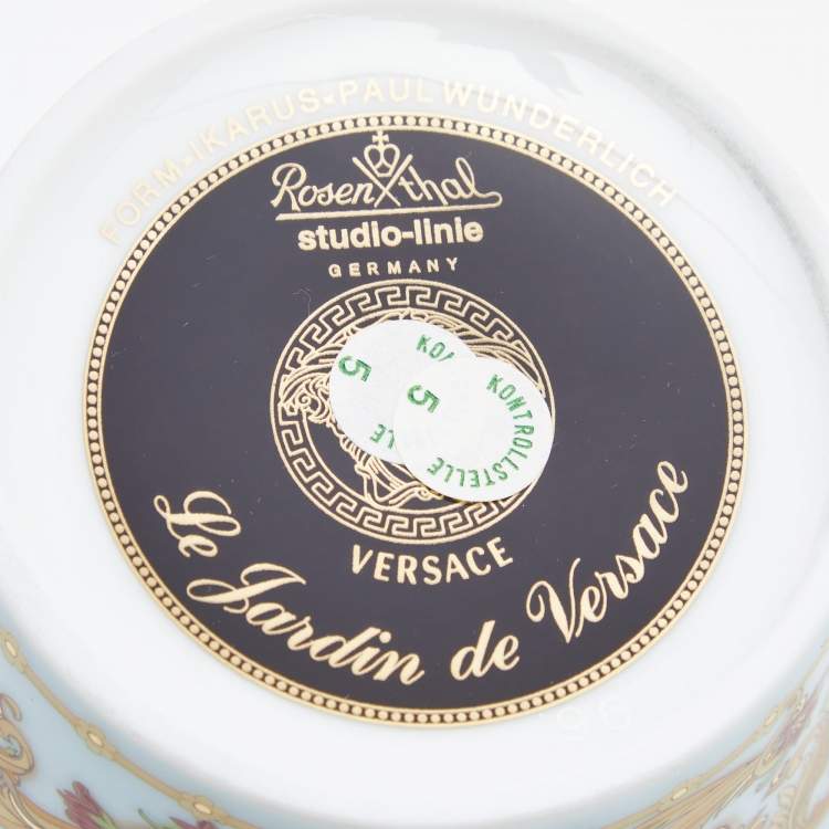 Pre Owned Rosenthal Meets Versace Le jardin de Versace Tea Cup with Saucer Set of 6