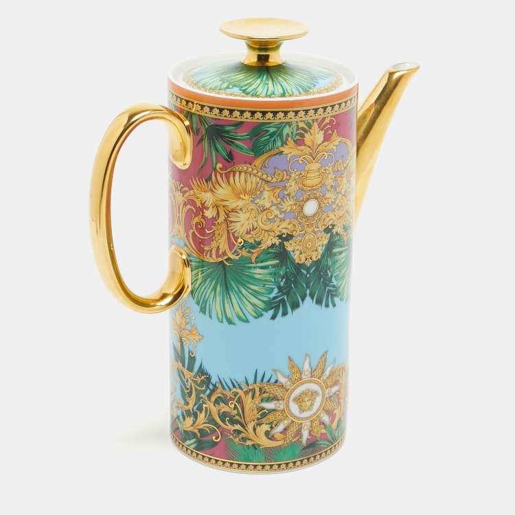 Pre Owned Rosenthal Meets Versace Jungle Animalier Coffee Pot