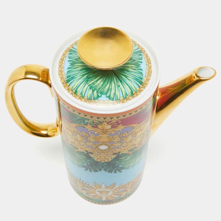 Pre Owned Rosenthal Meets Versace Jungle Animalier Coffee Pot
