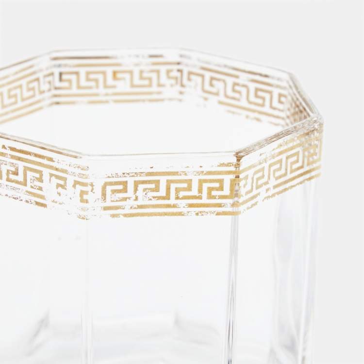 Pre Owned Rosenthal Meets Versace Medusa D’Or Whiskey Glasses Set of 2