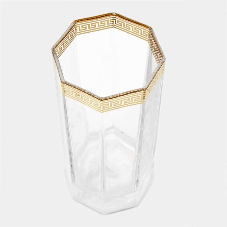 Pre Owned Rosenthal Meets Versace Medusa D’Or Aperitif Wine Glasses Set of 2