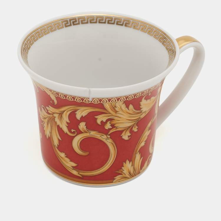 Pre Owned Rosenthal Meets Versace Asian Dream Espresso Cup & Saucer Set