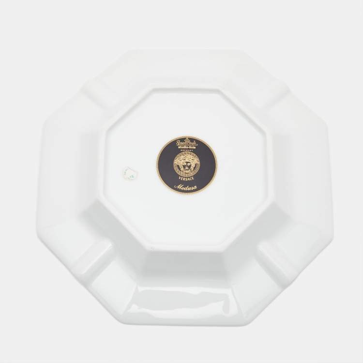 Pre Owned Rosenthal Meets Versace Porcelain Medusa Ashtray