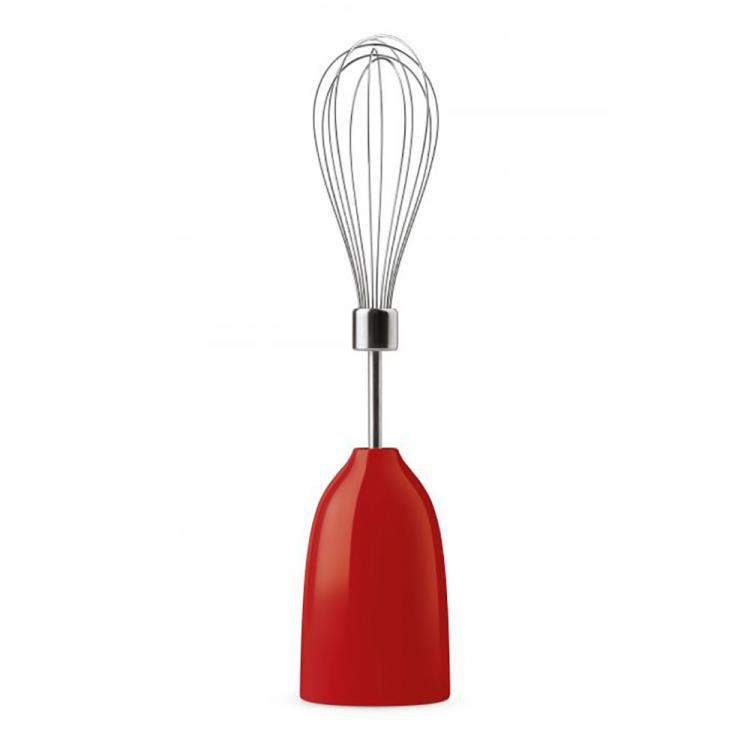 Pre Owned Smeg 50's Retro Style Aesthetic Hand Blender with Accessories, Red (Available for UAE Customers Only)