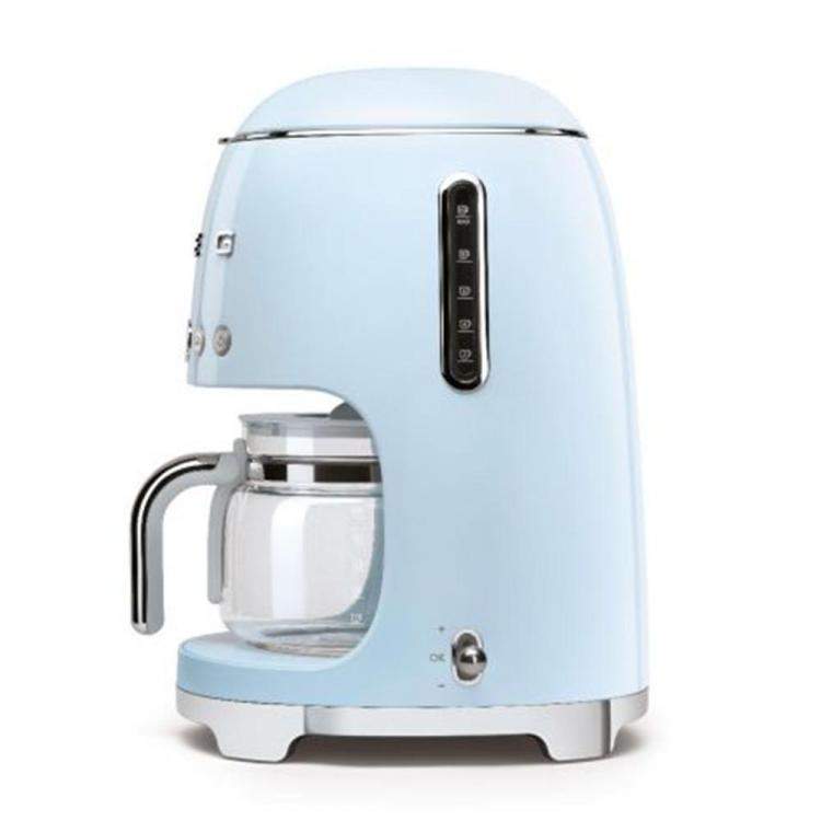 Pre Owned Smeg 50'S Retro Style Aesthetic Drip Filter Coffee Machine, Pastel Blue (Available for UAE Customers Only)