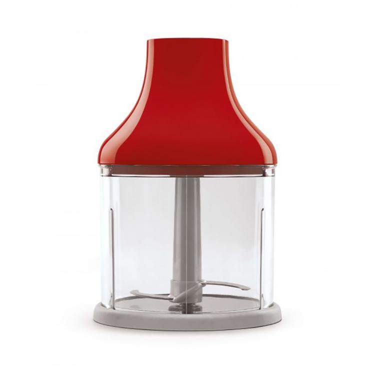 Pre Owned Smeg 50's Retro Style Aesthetic Hand Blender with Accessories, Red (Available for UAE Customers Only)