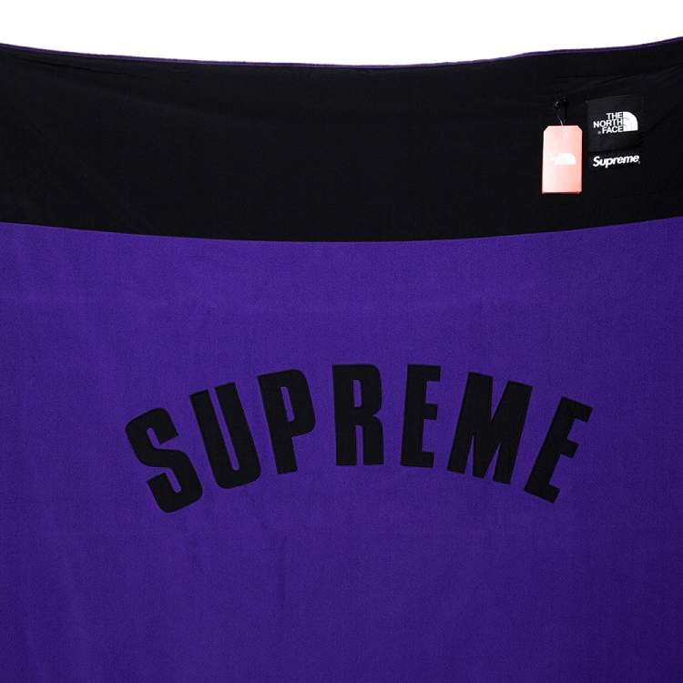 Pre Owned Supreme X The North Face Purple Arc Denali Fleece Blanket
