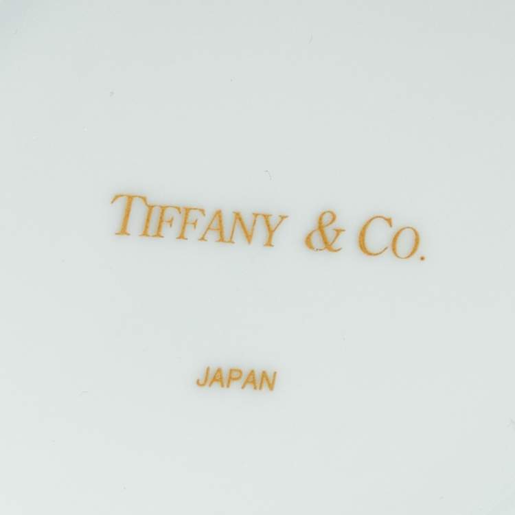 Pre Owned Tiffany & Co Multicolor World Map Print Porcelain Mug