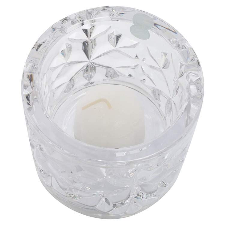 Pre Owned Tiffany & Co. Crystal Sierra Vase & 2 Votive Candle Holders Set