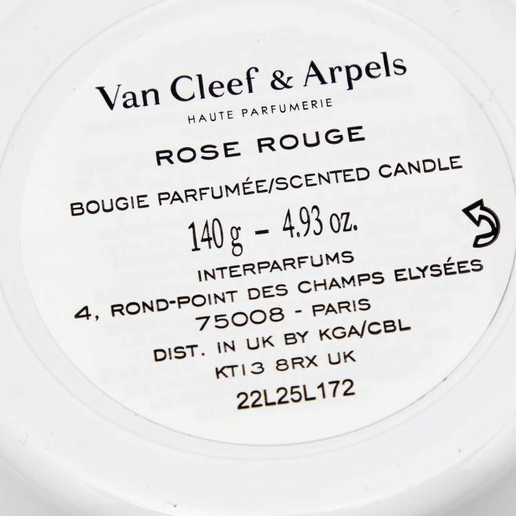 Pre Owned Van Cleef & Arpels Collection Extraordinaire Rose Rouge Scented Candle