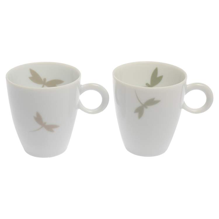 Pre Owned Van Cleef & Arpels Dragonfly 3 Pc Tea Cup & Saucer Set